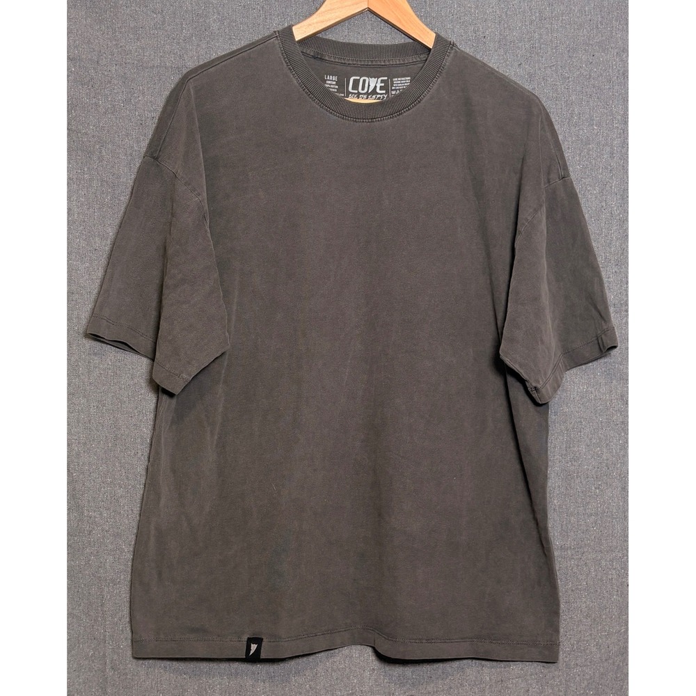 Cove Die On Empty Mens Large Gray Faded Cotton Oversized Streetwear T-Shirt